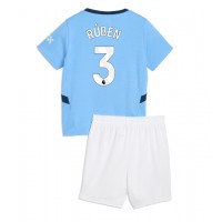 Manchester City Ruben Dias #3 Domaci Dres za djecu 2024-25 Kratak Rukav (+ Kratke hlače)